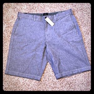 J Crew 10.5” shorts in stretch chambray